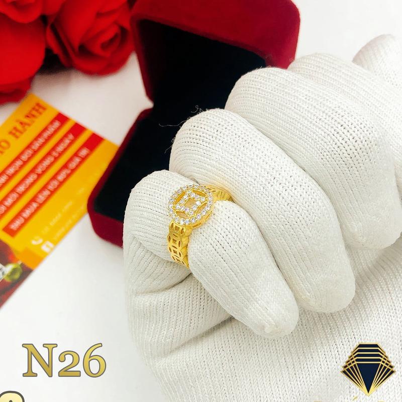 Nhẫn Nữ N018 đính đá xi kim cực đẹp 4