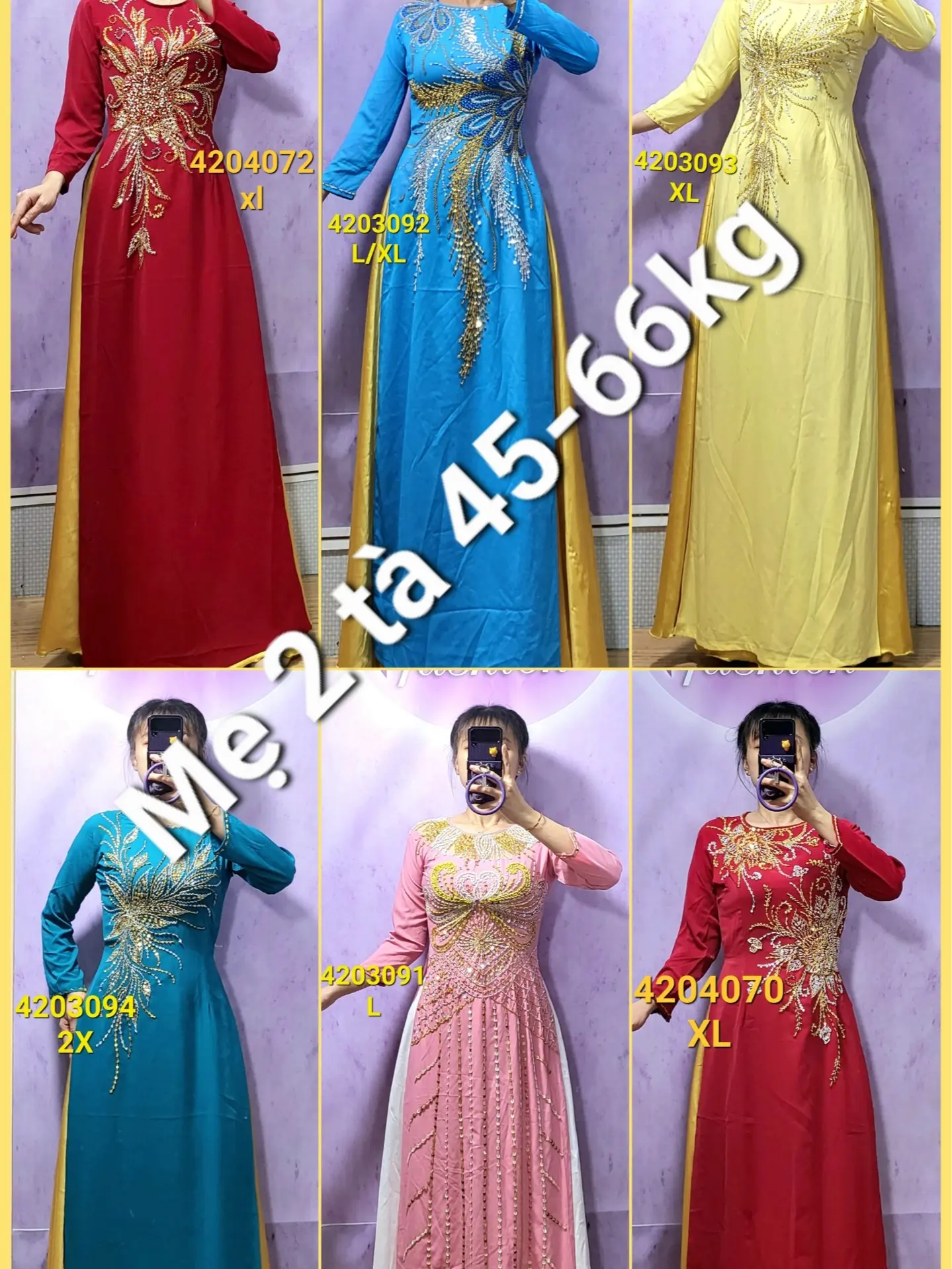 {SẴN} ÁO DÀI MẸ / NGỒI SUI KẾT ĐÁ 2 TÀ S,M,L,XL (45kg-65kg) đó là kích thước m đóng cúc ngọc