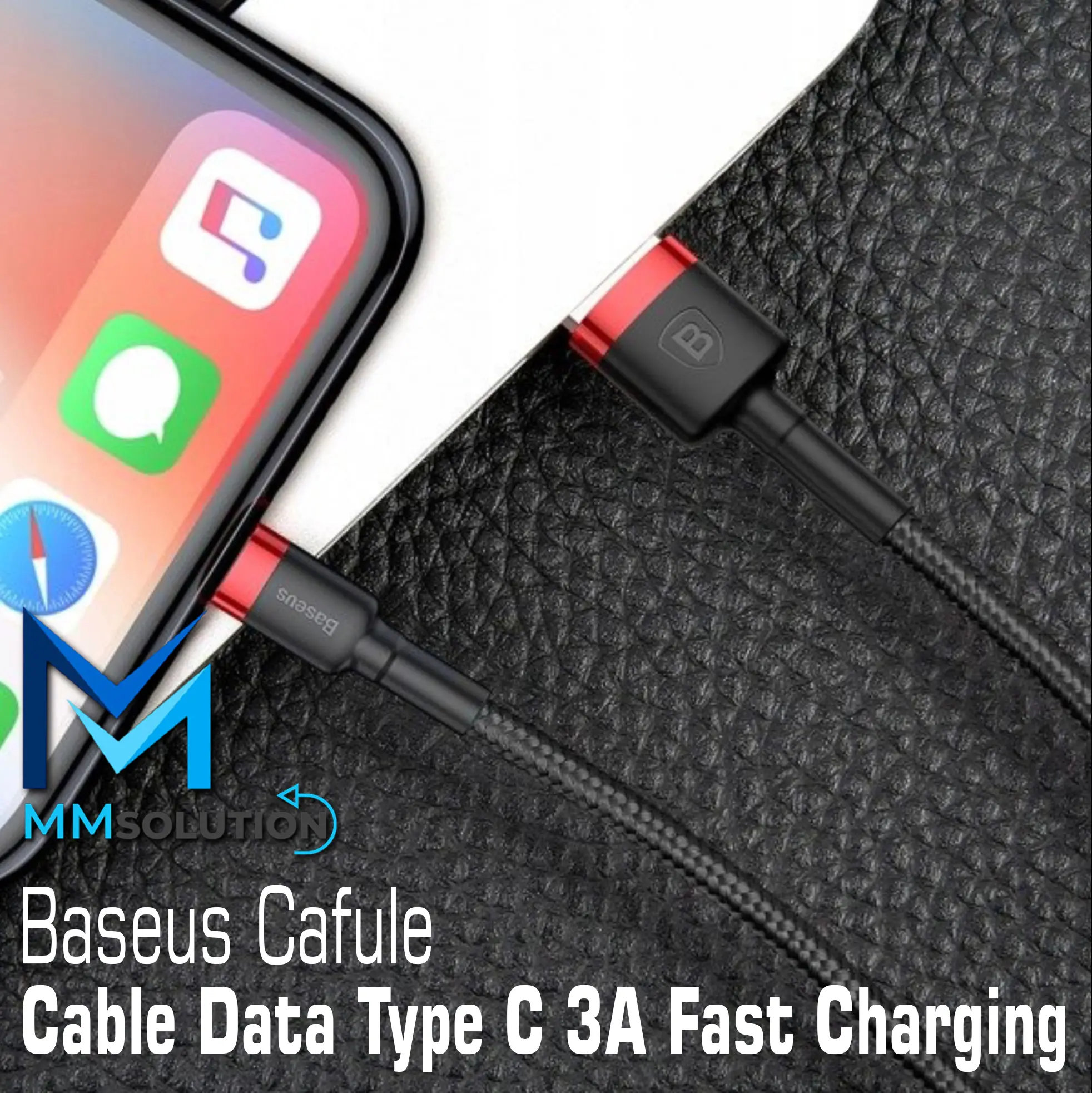 Baseus Kabel Data USB Type C Kevlar Cable Fast Charge 3A QC