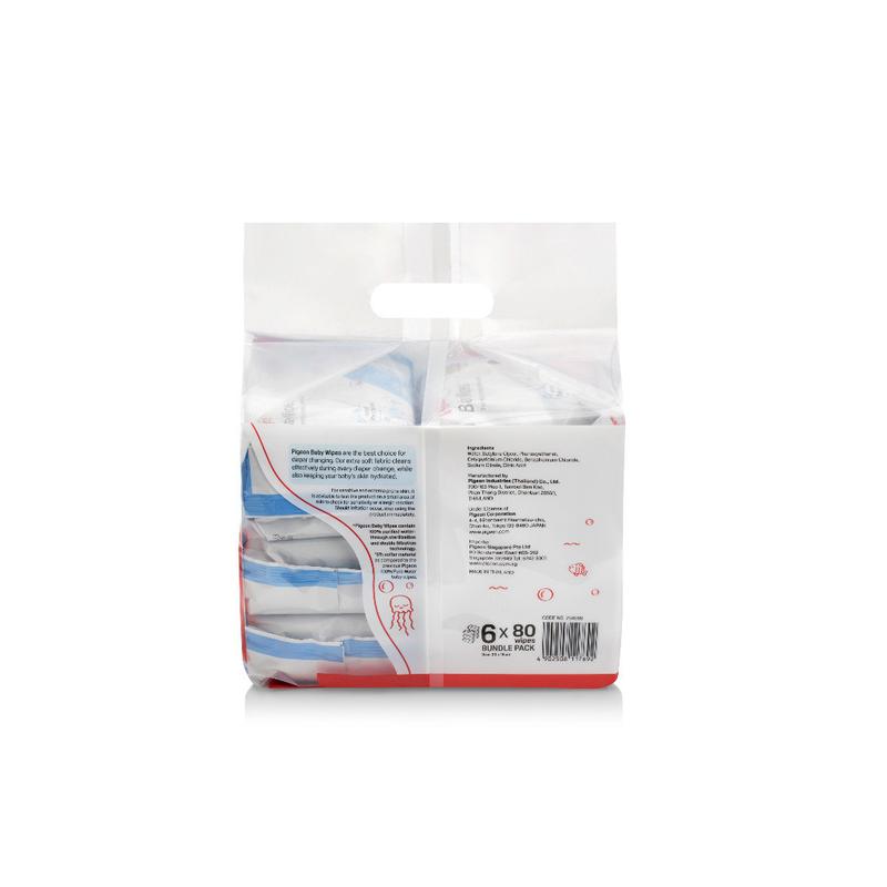 Pigeon Baby Wipes 30 / 80 Sheets 100% Pure Water 8