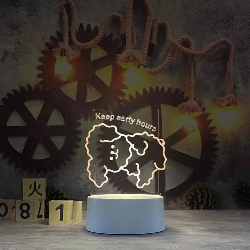 Cute girl night lights ins cartoon table lamp