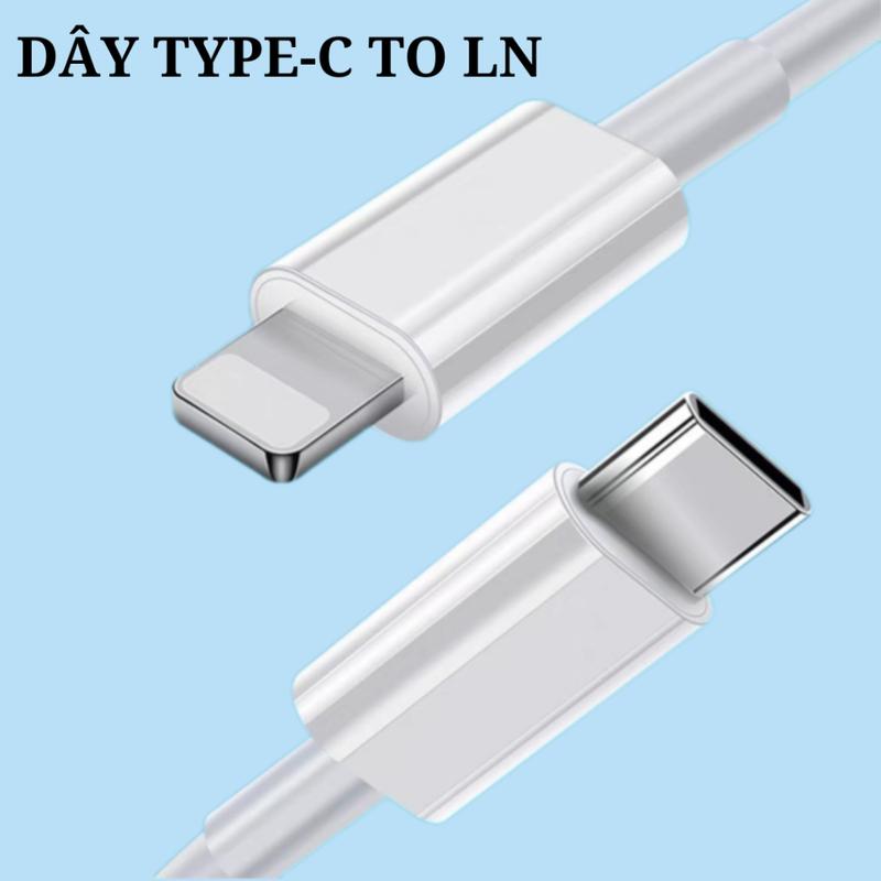 Bộ sạc nhanh Type-C, 20W, với bóng đèn và dây, Tương thích với X, 11, 12, 13, 14 Phone 2
