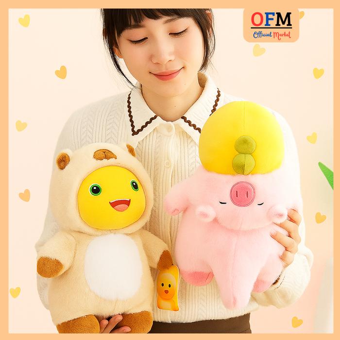 Yelvo Jual Boneka Naga Susu Nailong Mainan Mewah Face Nailoong Capybara Cross ...