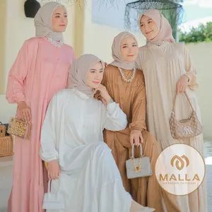 MADAMEMALLA Ayra Maxi Dress Wanita Oversize Busui Friendly Rayon Twill Premium FREE BROSS Fashion Muslim