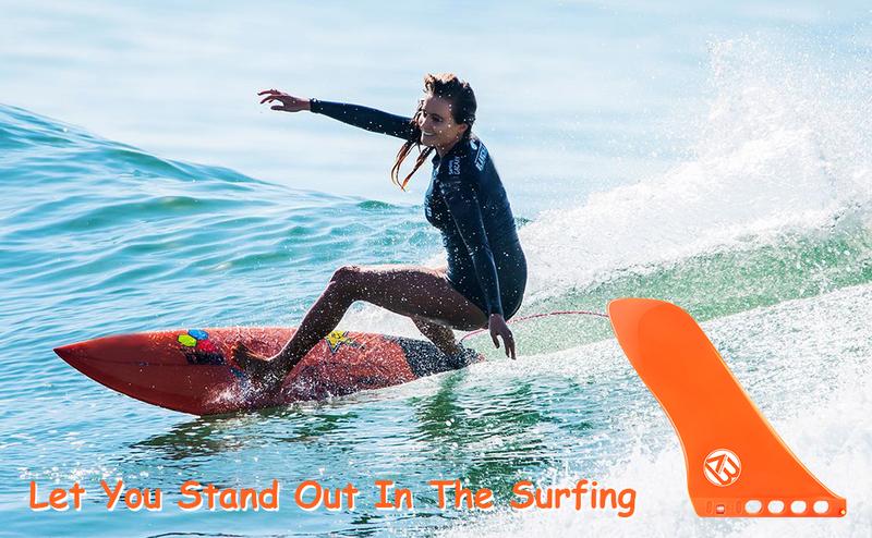 Product Introduction of 9 INCH Surf & SUP Single Center Water Fin Free No Tool Fin Screw Stand up Paddleboard Fin for Longboard Surfboard 0