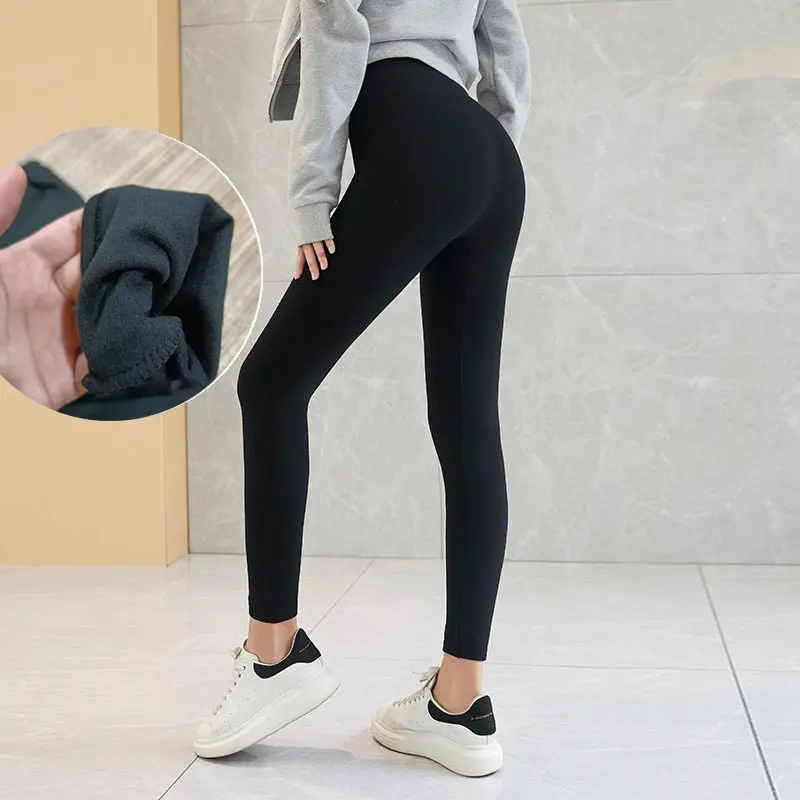 Quần Legging dài lót nỉ chất dày Nữ Women
