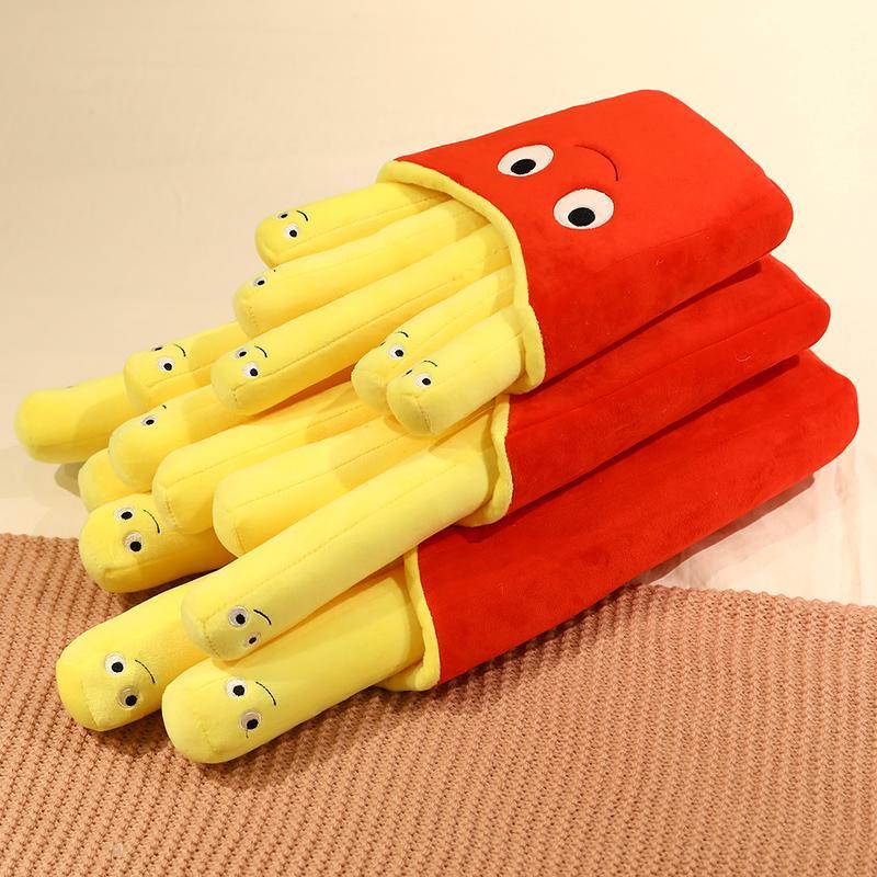 Product Introduction of French Fries Stuffed Plushies Toy, Cozy Corner Decorative Plush Toy, Detachable French Fries Anxiety Toy Room Decor, Interactive Emotional Toy, Gifts For Men, Bedroom Accessory for Girls, Gift Set, Thanksgiving Christmas Gift Set 10