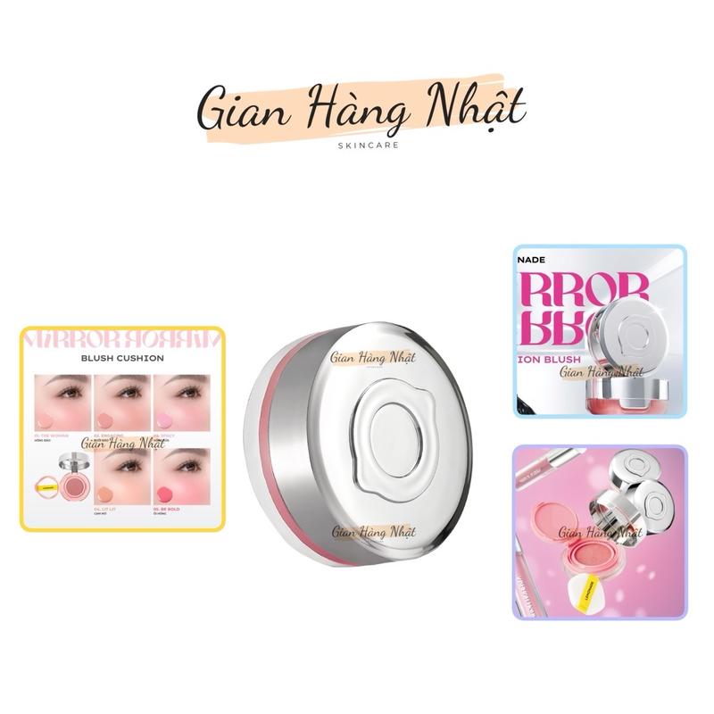 Má hồng Lemonade căng bóng dạng phấn nước thuần chay Mirror Mirror Blush Cushion 5g
