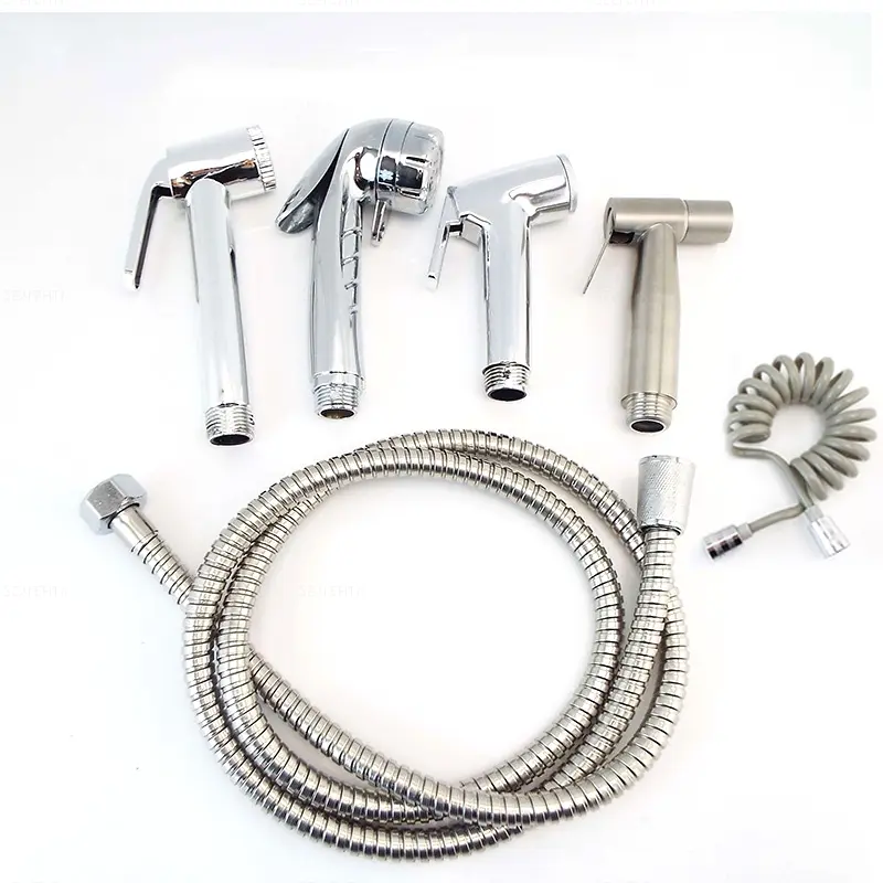 Handheld Bathroom Bidet Shower Head Faucet Spray Gun ABS 1.5m 2m water hose spring tube Toilet Sprayer bathroom wash F2SG