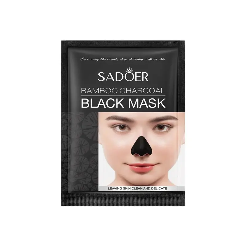 SADOER Black Head Removal Mask Masker Wajah Arang Hitam Menghilangkan Komedo Hidung - Sachet Kotoran Treatment 1