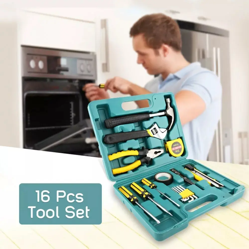 EASY LIVE 16Pcs/SET DIY Tools Set Professional Hardware Home Repair Set