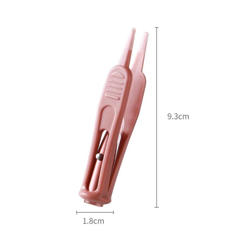 faninfan Clean Ear Nose Navel LED Light Baby Dig Booger Clips Plastic Infants Nose Safe Tweezers Cleaning Tweezer 4