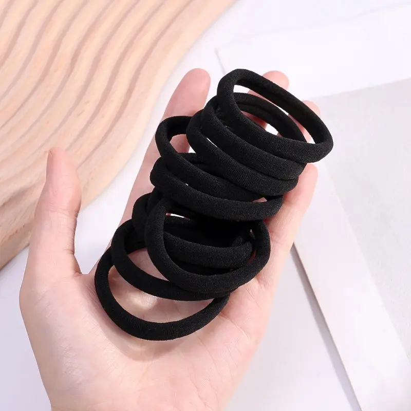 Silk Hair Ties 9 Pack Black Elastic Ponytail Holders for Women Girls Gift Box Amazon.com : Satin, Silk Hair Ties Black Small Mini Scrunchy  main image 4