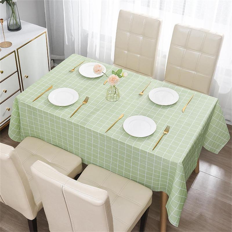 Product Introduction of Khăn trải bàn có thể giặt được, chống dầu và chống bụi, thảm PEVA cho Bàn ăn, thích hợp để giặt, vật dụng gia đình tốt, J1Q1 22