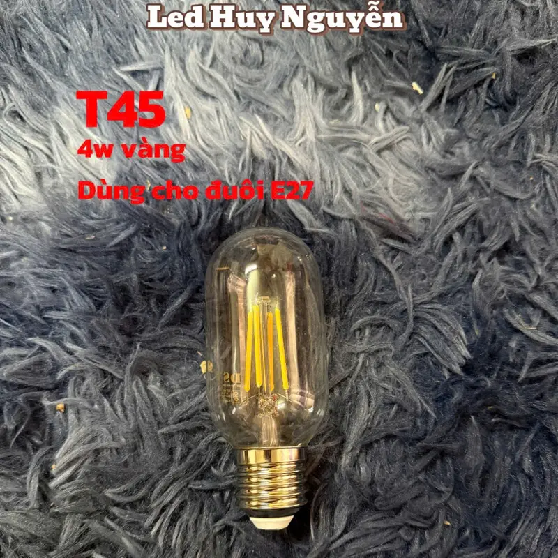 Đèn led EDISON nhiều loại 4W ánh sáng vàng bóng thủy tinh chống nước 7
