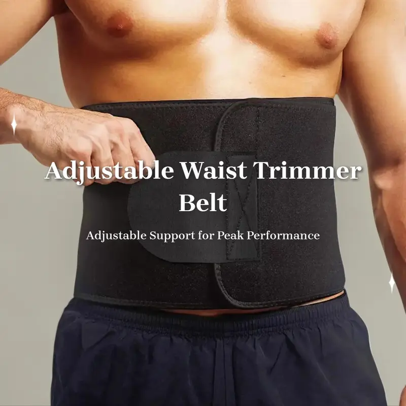 Waist Trimmer Belt, Adjustable Compression Waist Support Belt, Breathable Waist Trainer for Men & Women, Sports Protective Gear for Gym & High-intensity Training,  Fathers Day Gift 1