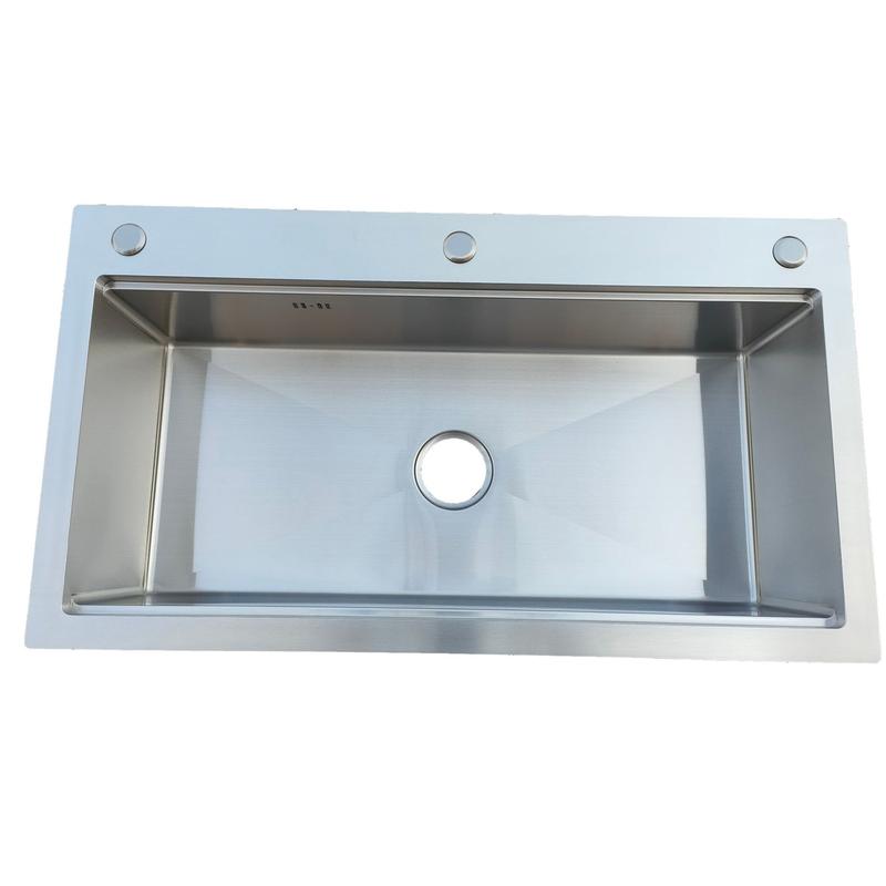 Product Introduction of [Chậu inox 90x50] Chậu Rửa Bát 1 hố kích thước lớn 90x50cm 9