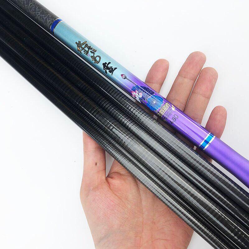 Cần câu tay carbon Hoa ĐÀ độ cứng 3H siêu nhẹ, câu đơn câu đài  chất liệu carbon 1