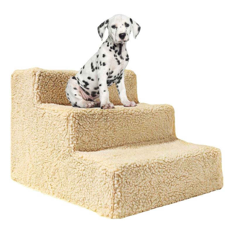 3 Tiers Pet Ramps Ladder for Bed or Sofa Small Body Pets and Old Dogs and Cats 4