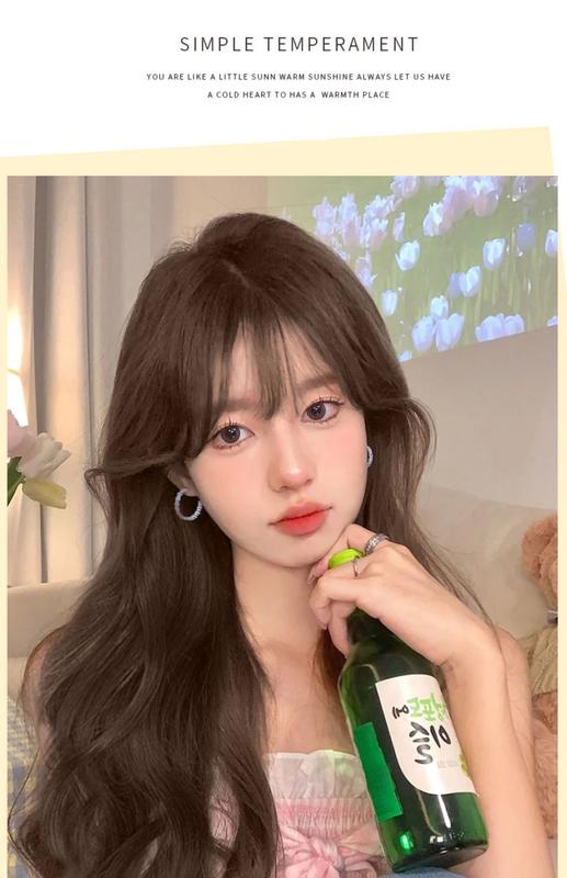 Product Introduction of Wig Women's Long Hair Summer Long Curly Natural Breathable Mesh Red Anchor Women's Team Same Style Golden Wig Full-Head Wig 16
