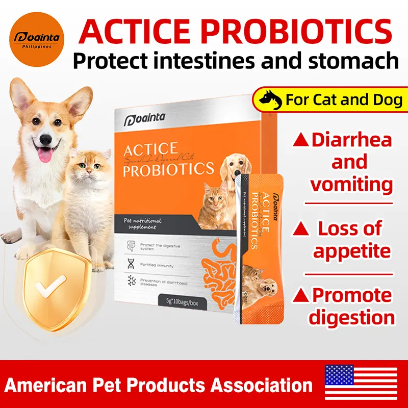 PUAINTA Pet Probiotic Supplements For Cat And Dog Regulating Gastrointestinal Diarrhea Vomiting Improve the immunity