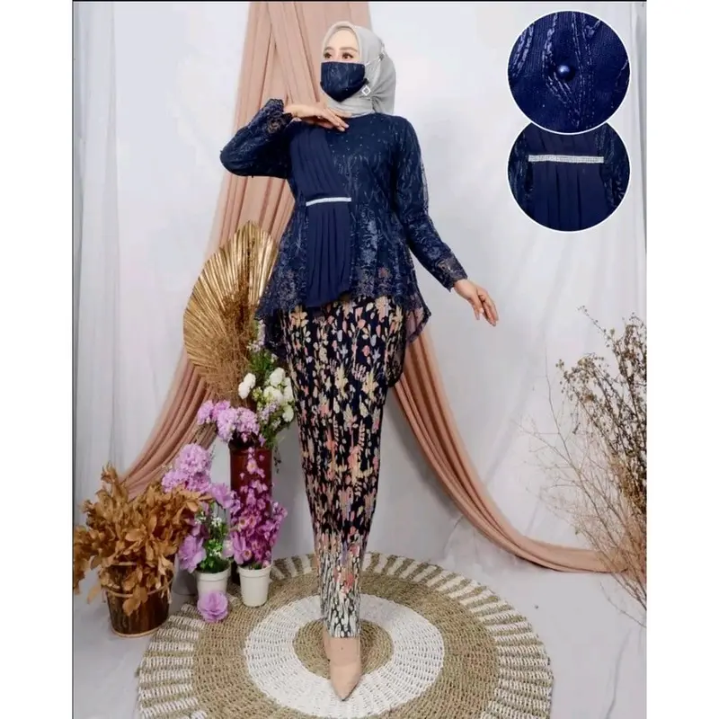 setelan kebaya wisuda selendang  aurel Wanita 8