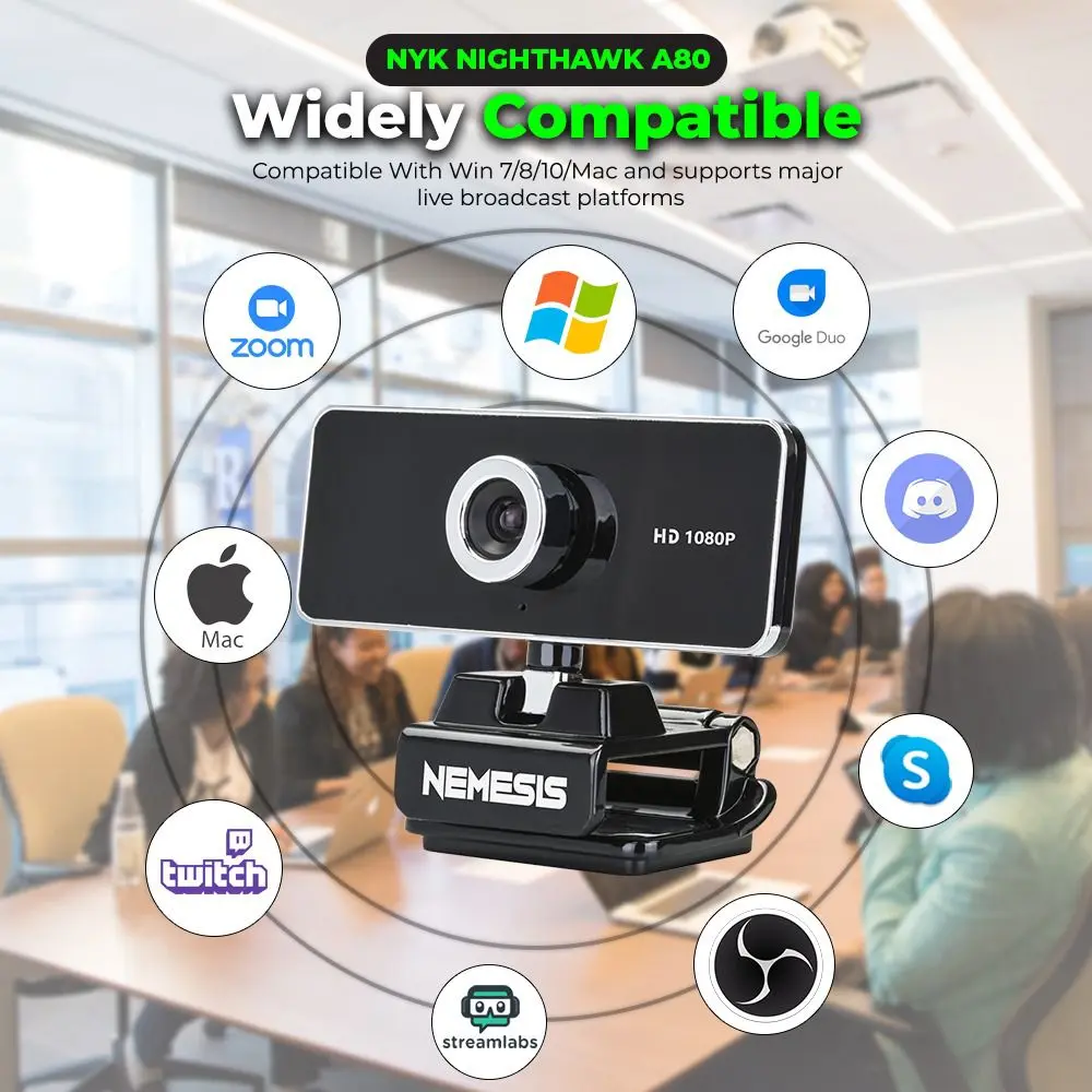 NYK Nemesis Webcam NIGHT HWAK A80 Webcam Streamer 1080p