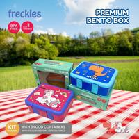Gambar Freckles Bento Box - Kotak Bekal, Tempat Makan Anak, Kotak makan anak dengan mangkuk dan tutup silikon Garpu Sendok Silicon Kitchenware - BLUE DINO dari Tosyen Okiedog Kota Administrasi Jakarta Utara 1 Tokopedia