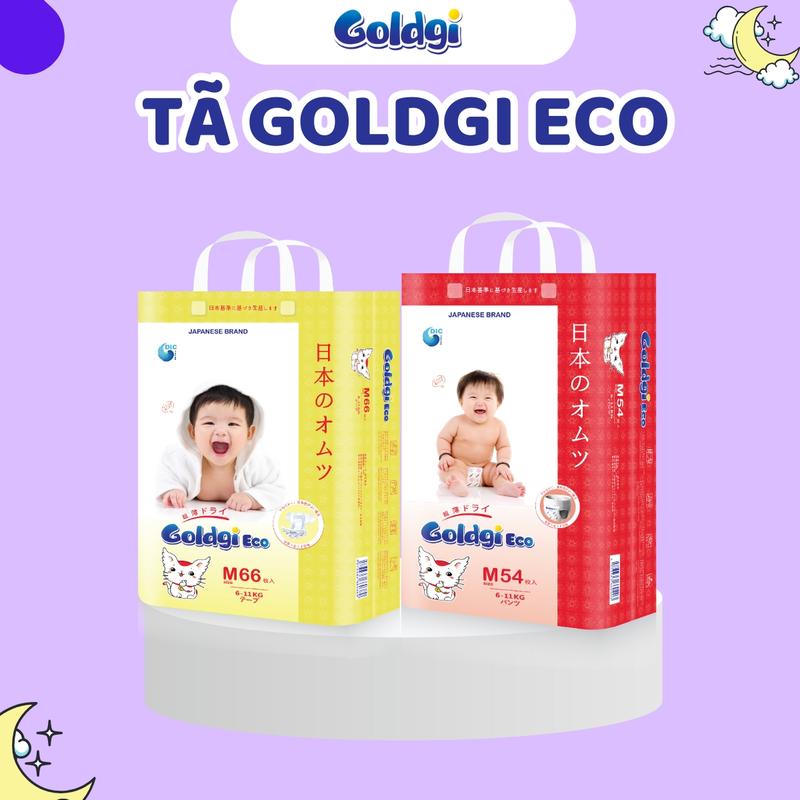 [ Link không quà] Bỉm Goldgi Eco mẫu mới date mới nhất cho bé