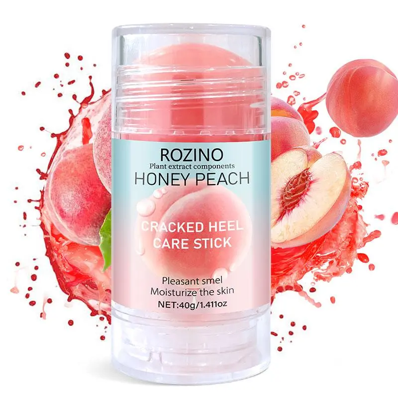 Honey Peach Cracked Heel Care Stick, Moisturizing Foot Care Stick, Quickly Care Stick for Dry and Cracked Skin, Suitable for Women & Men, Moisturizer, Body Care, Moisturize The Skin 8