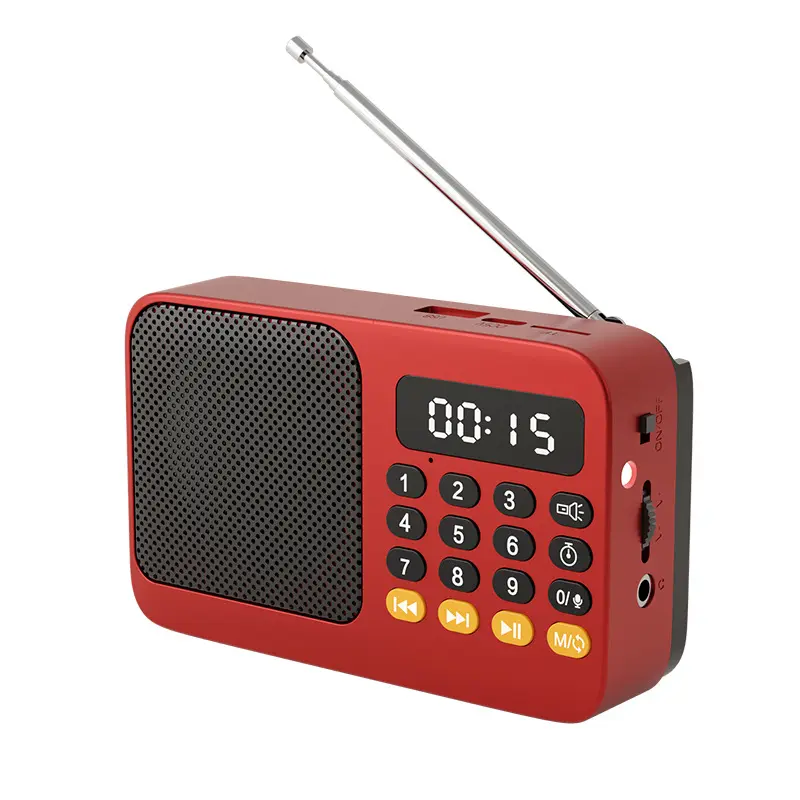 Đài FM cho người già, Hongba S-602, Máy nghe nhạc Cầm Tay Sạc, Đa Năng, có Thẻ Bluetooth 1