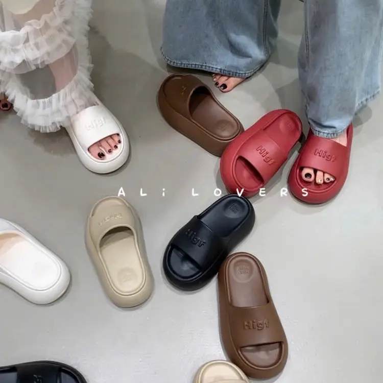 Dép bánh mì nữ độn đế cao 6cm, dép quai ngang nữ nâng đế 6 phân, chất EVA xịn k mùi, mẫu mới 2025 BTDEP 7