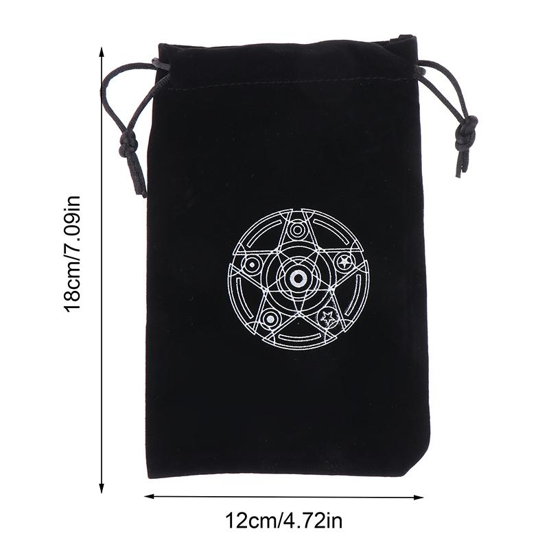 Product Introduction of [MMG]1Pc Velvet Tarots Oracle Cards Storage Bag Runes Constellation Witch Divination Accessories Jewelry  Bag Drawstring Pouch 39