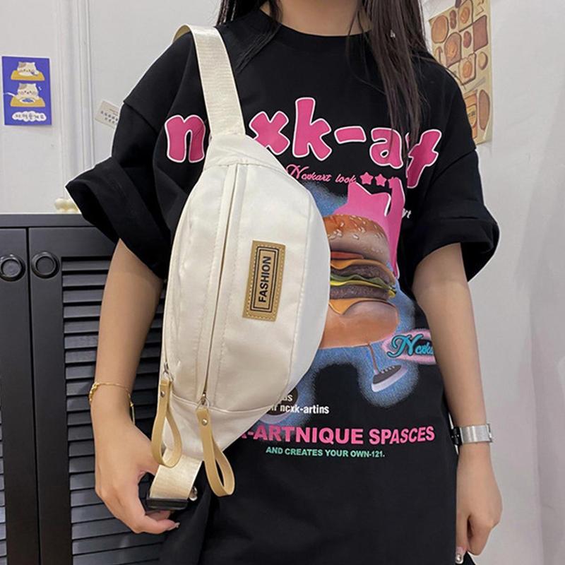 Product Introduction of Chest Bag For Men Solid Color Waist Bag High Quality Women Shoulder Bag Multifunction Male Fanny Pack Crossbody Small Bag 35