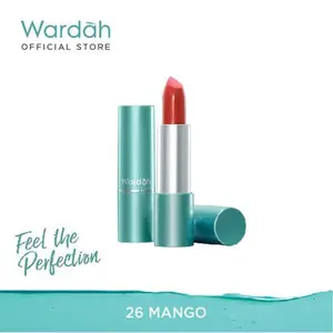 Wardah Exclusive Moist Lipstick - Warna Intense dengan Natural Moist dan Glossy Finish - Dilengkapi Vitamin E yang Melembabkan Bibir - Tekstur Halus