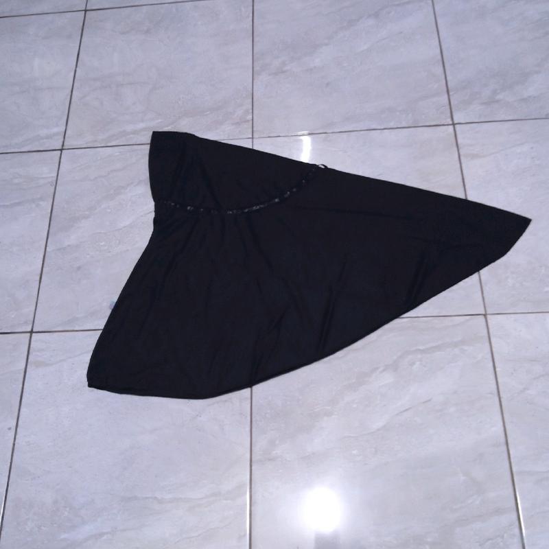 set gamis hitam putih /seragam sekolah anak Paud TK MD bahan katun toyobo usia 3-11tahun Katun Polos Hitam Putih 3