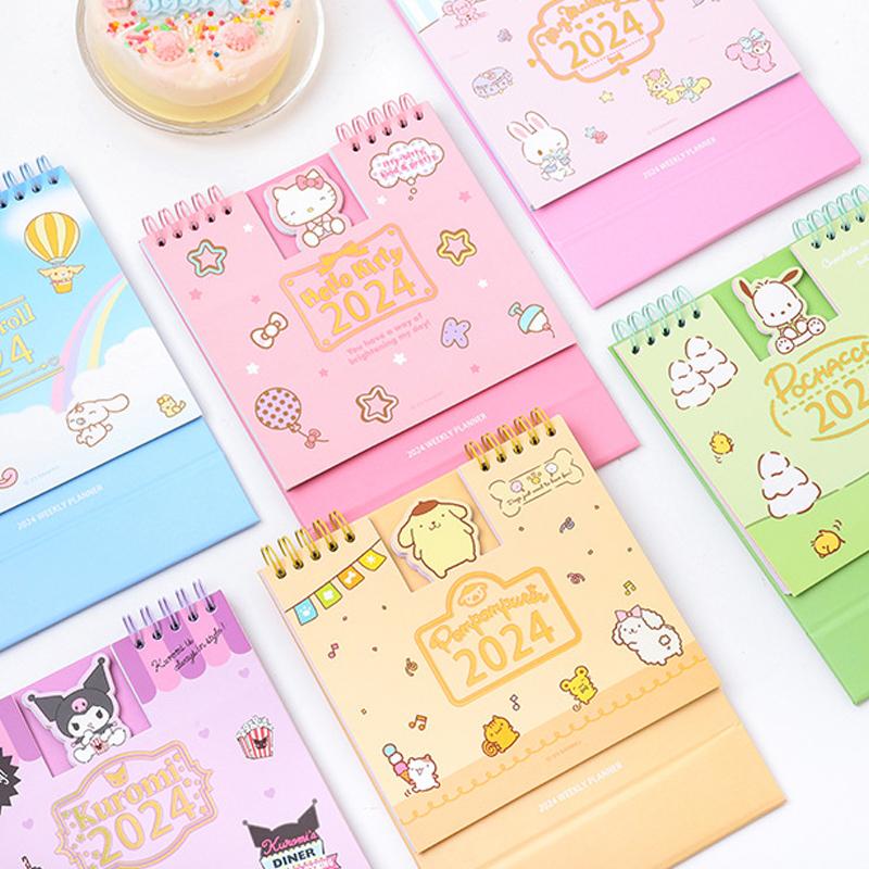 2024 3D Calendar Cute Cartoon Calendar Stationery【Ready Stock】 1