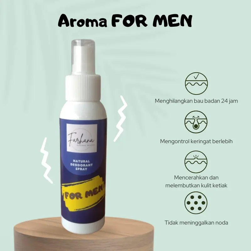 Deodorant tawas cowo pria spray paket 5 pcs deodorant for men natural menghilangkan bau badan mengurangi keringat berlebih memberikan kesegaran sepanjang hari melembutkan kulit ketiak dan tidak meninggalkan noda di pakaian 3