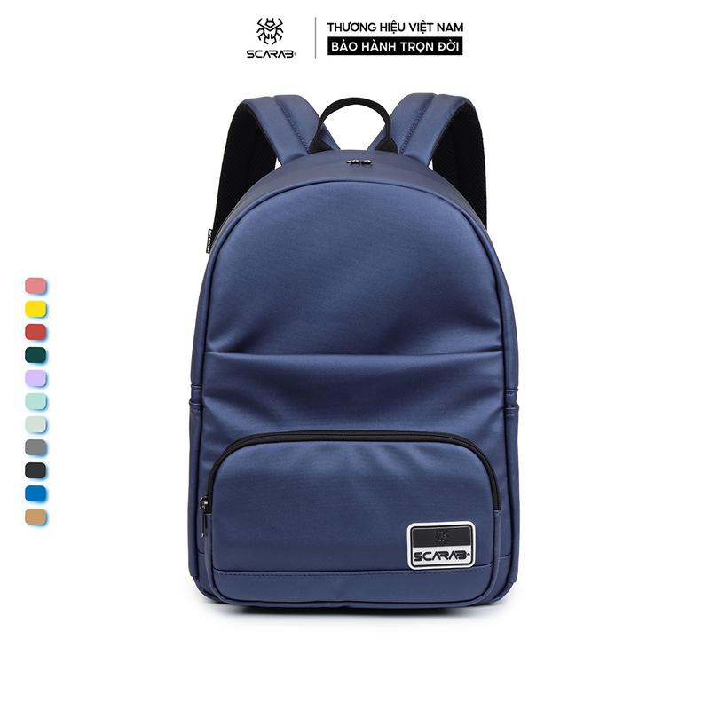 [SO]Scarab Heritage Leather Backpack - Balo Da Thời Trang, Balo Đi Học Đựng Vừa Laptop 15,6 Inch Mỏng