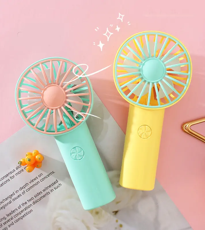 Kipas Angin Tangan Stand Portable | Colorful Jelly Fan | Mini Fan Portable | Kipas Desktop | Kipas Angin Lucu kipas angin kipas angin mini gelas  kipas 2