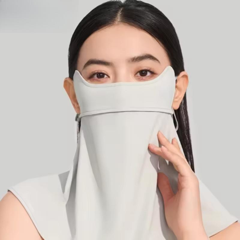Summer Sun Mask, Sunglasses Women's Full Face Ice Silk Seamless Neck Protection Riding Sunshade UV Sun Protection Summer Mask 1pc hiking  backpack bike  bag grip  socks gym  bottles running  belt aaron  rai  golf glove 1