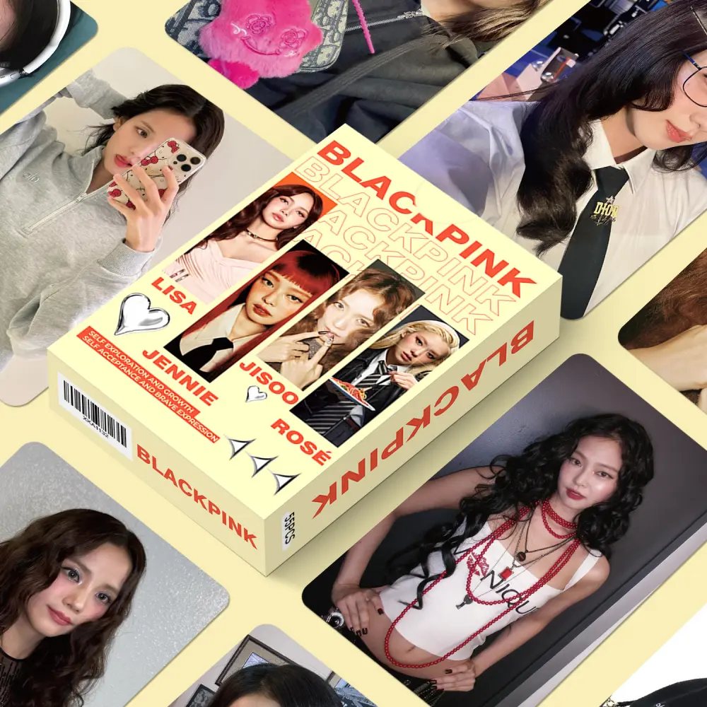 YANEN 55pcs Blackpink Group Lomo Cards K pop HD Selfie Collectible