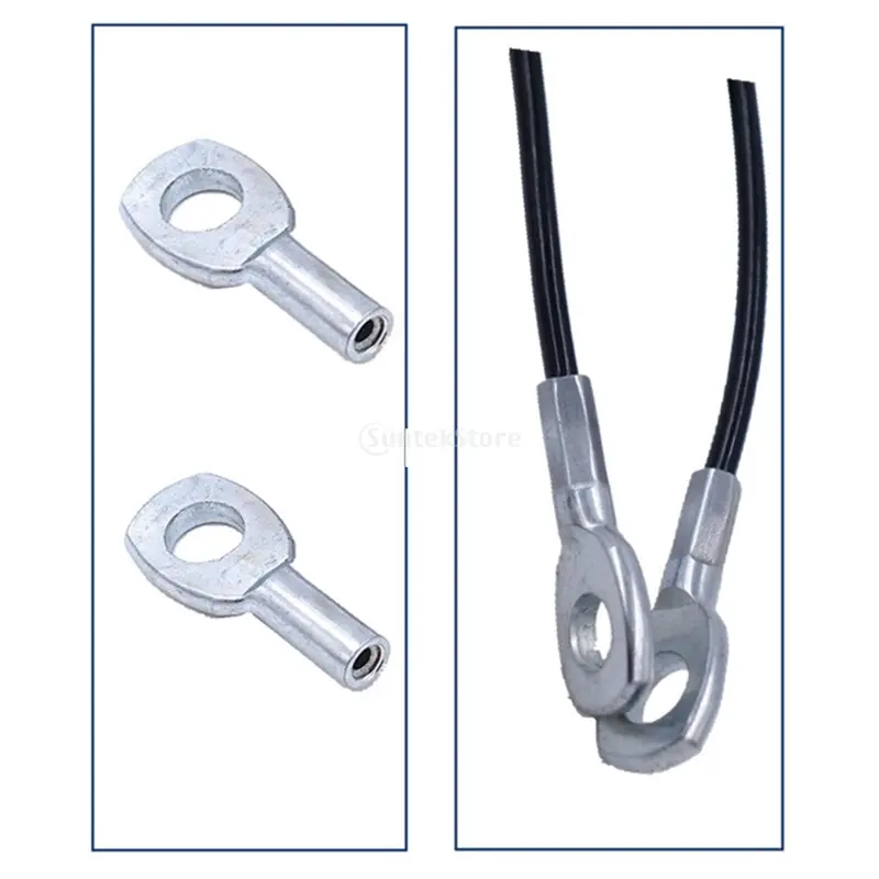 10 Pieces Heavy Duty Steel Wire Rope Eyelets for 5mm Fitness Steel Wire Rope 1