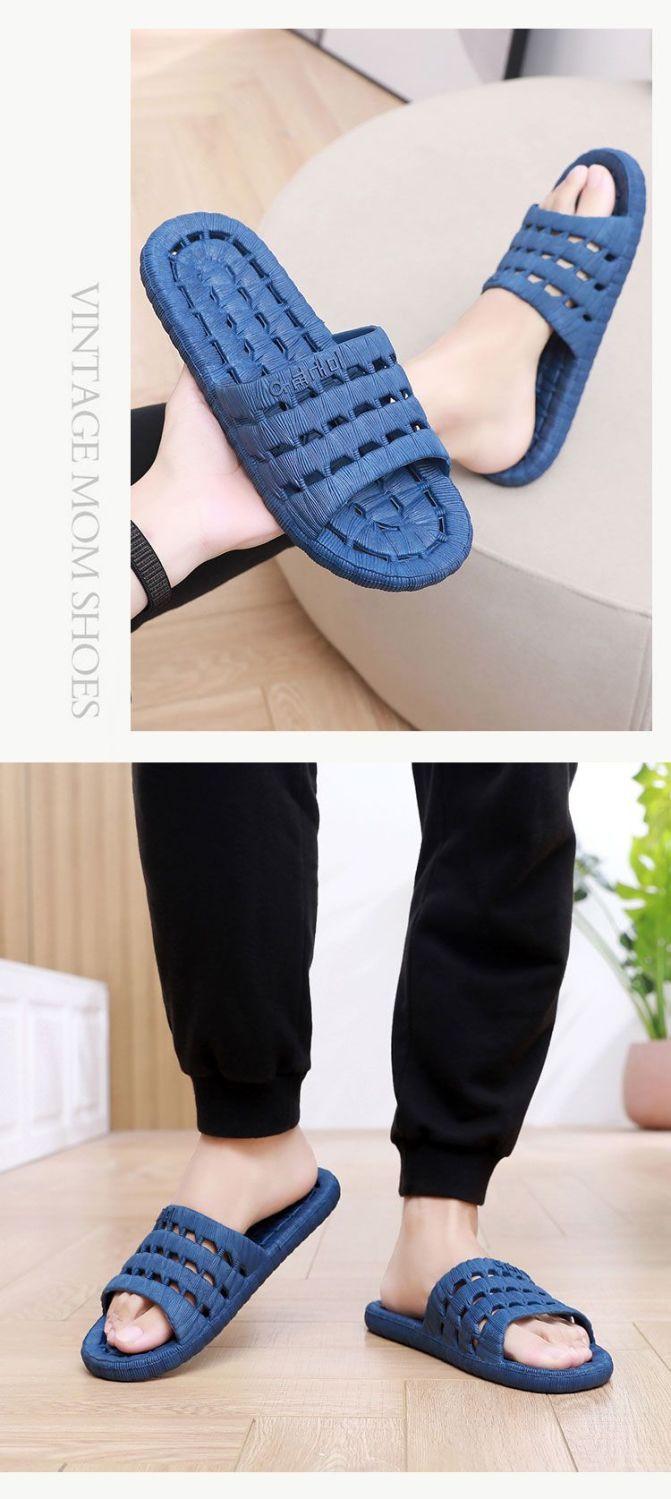 Product Introduction of Dép Đi Trong Phòng Tắm, Thiết Kế Khoét Lỗ Đế Dày, Chống Mùi, Chống Trơn Trượt, Thích Hợp Đi Tắm Và Tắm Khách Sạn, Dành Cho Nam Giới, Bộ Sưu Tập 19k Người 15