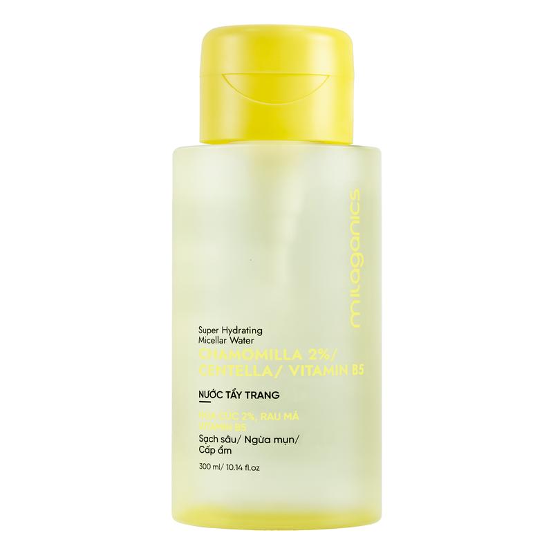 [BIG SIZE-MUA 1 TẶNG 1] Nước Tẩy Trang Sạch Sâu Hoa Cúc Cấp Ẩm Dành Cho Da Dầu Mụn Không Gây Khô Rát Da Vitamin B5 Dưỡng Ẩm Cân Bằng Da Phục Hồi Da - Nước Tẩy Trang Dành Cho Da Khô Da Nhạy Cảm Micellar Cleansing Water MILAGANICS 300ML Cosmetic Skincare 6