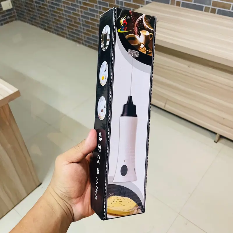 Máy tạo bọt cafe, tạo bọt sữa, đánh cacao, đánh trứng, socola, matcha sạc điện đánh cực khỏe - Máy đánh bọt 2 lò xo 8
