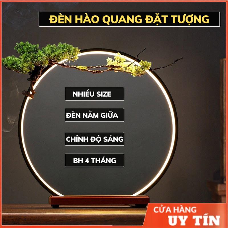  Kệ đèn led đặt tượng  NHIỀU SIZE~ĐÈN NẰM GIỮA   sử dụng chân cắm USB- đèn led hào quang trang trí tượng phật lũa kiểng 