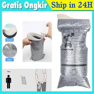 Emergency Urine Bag Kantong Kencing Darurat Car urine bag Portable Travel Women Men Child Mini Disposable Outdoor