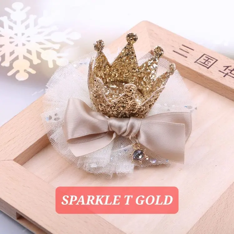 BAJUKIDDIE SPARKLE TIARA CLIP JEPIT RAMBUT MAHKOTA ANAK AKSESORIS KOREA PRINCESS ULANG TAHUN PESTA Fashion 5