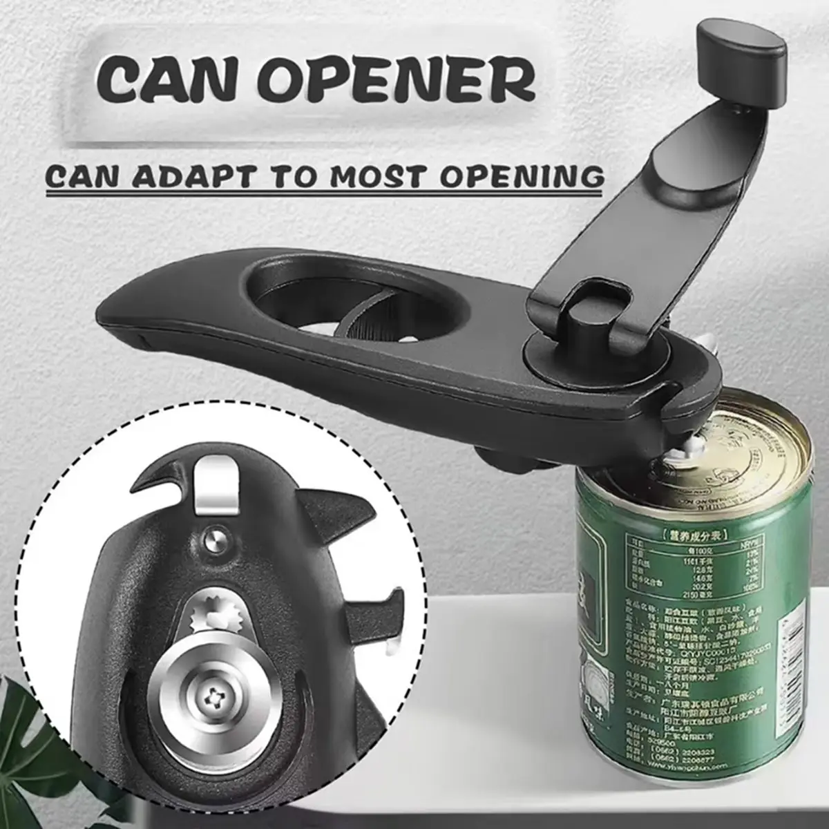 8 in 1 Stainless Steel Multi-function Portable Manual Can Opener for Bottles, Jars, and More - Creative Kitchen Utensil